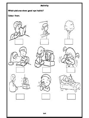 A2Zworksheets:Worksheet of Good Habits-Good Habits-Habits and Hygiene