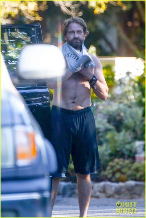 gerard butler strips off his shirt after surfing session photo 4349055 gerard butler