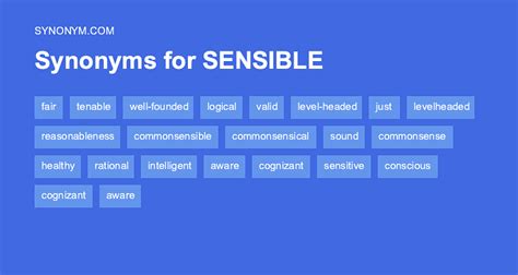 Another Word For Sensible Synonyms And Antonyms