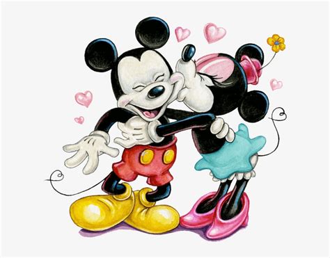 Minnie And Mickey Mouse Kissing Drawings