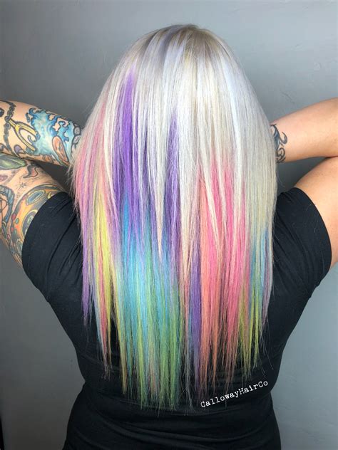 Northern Lights Pastels And Neons Hair Designs Hair Styles Long Hair