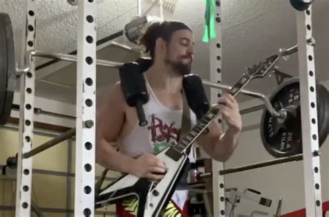 WWE NXT S Rik Bugez Plays IRON MAIDEN S The Trooper On Guitar While Squatting Pounds