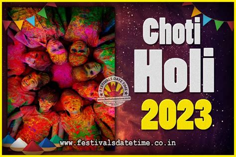 2023 Choti Holi Puja Date And Time 2023 Choti Holi Calendar Festivals