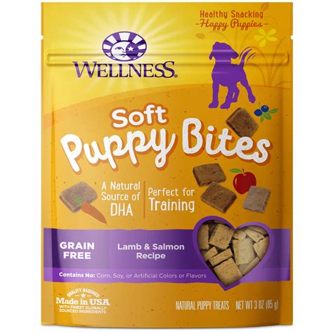 Wellness Puppy Bites Natural Grain Free Soft Puppy Treats Lamb