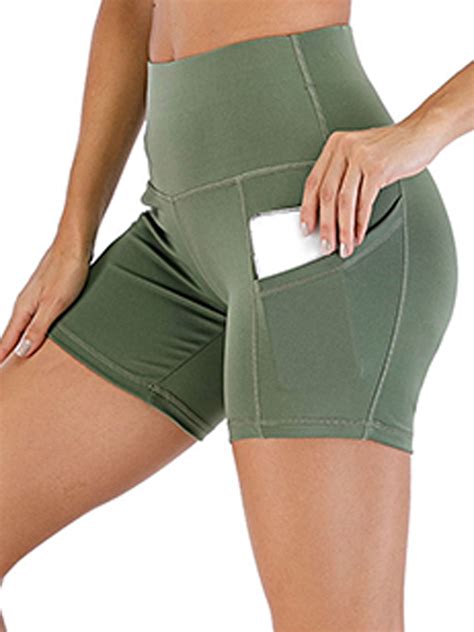 Exercise And Fitness Biker Shorts For Women High Waist Seamless Yoga Running Atheletic Butt