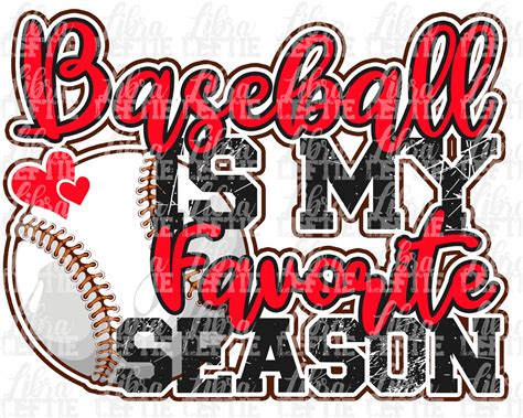 Baseball SVG Baseball Is My Favorite Season Sport Saying For Etsy