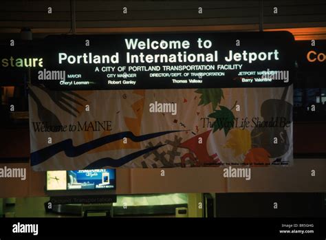 Portland International Jetport Stock Photo Alamy