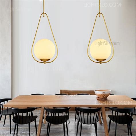 It screws on to your existing fixture with ease. Pendant Light Milk Glass Ball Copper Shade Modern style