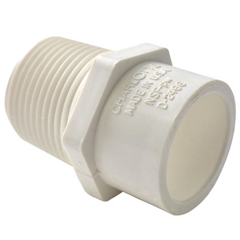 Pvc tube fitting adapter 16mm barbed x g3/4 male white for aquariums 2pcs. NIBCO 1-1/2 in. PVC DWV Trap Adapter-C480127HD112 - The ...