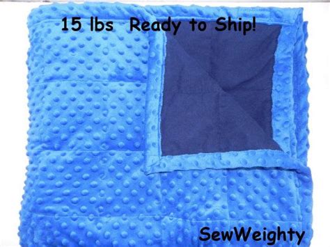 Weighted Sensory Minky Blanket For Comfort And Therapy 15 Lb 72 X 42 Ready To Ship By