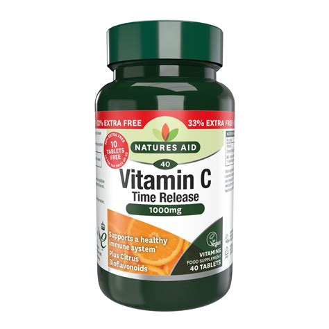 Natures Aid Naturals Aid Vit C 1000mg Time Release 40s 12115