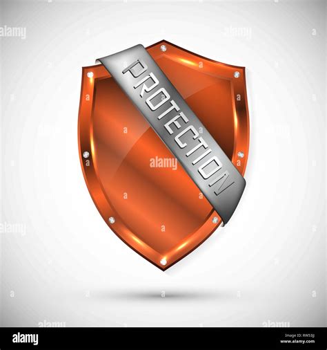 Protection Shield Concept With Banner Safety Badge Icon Privacy