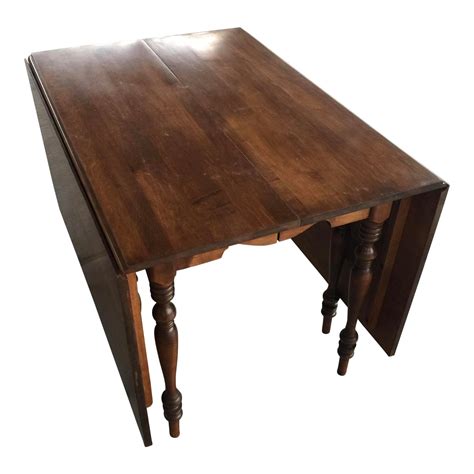 Drop Leaf Extension Dining Table Walter of Wabash | Chairish