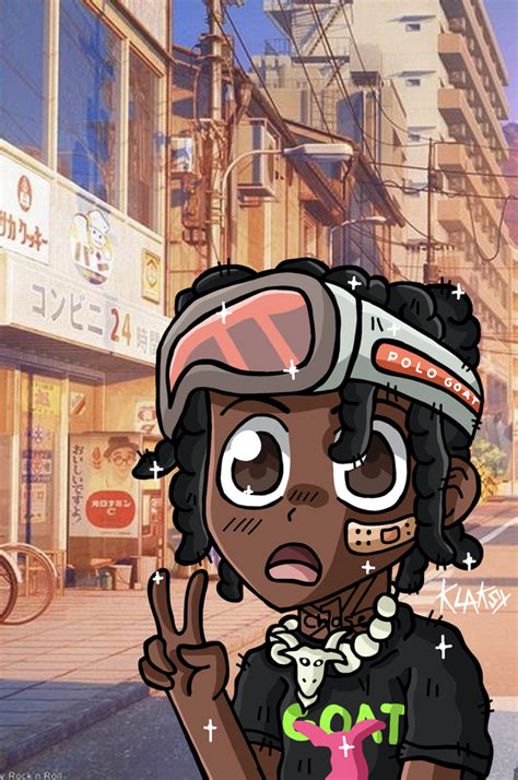 Polo G Goat Goggles Poster Anime Rapper Rapper Art Swag Cartoon