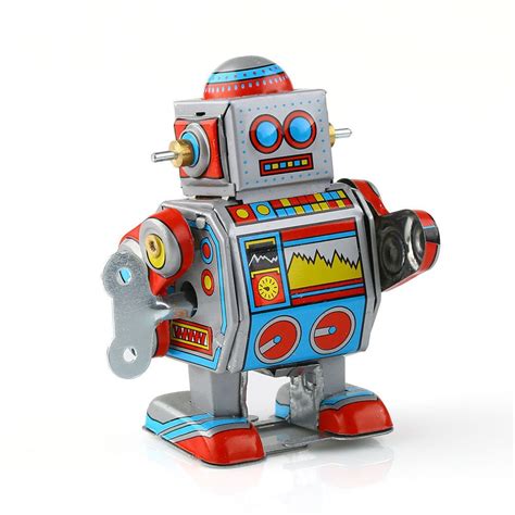 Details About Cool Wind Up Tin Robot Clockwork Toy W Key