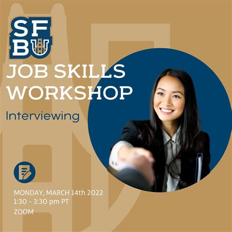 Job Skills Workshop Interviewing San Francisco Bay University