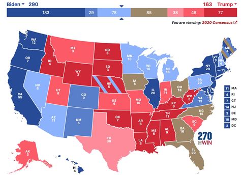 270 To Win Interactive Map Allows You To Predict 2020 Electoral