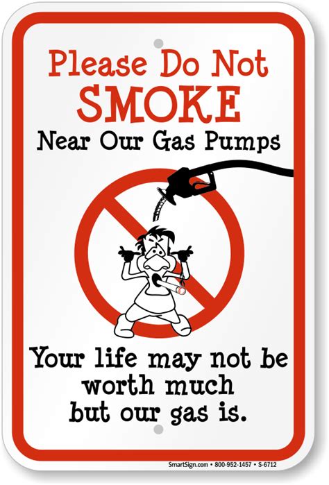 Humorous No Smoking Signs Funny Do Not Smoke Sign Sku S