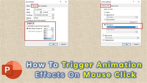 Trigger Animation On Mouse Click In PowerPoint Tutorial For Beginners