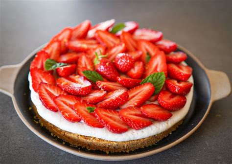 recette tarte aux fraises sans cuisson facile