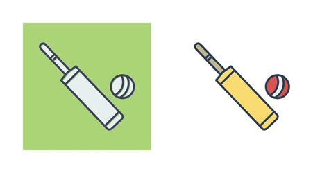 Cricket Bat And Ball Vector Icon 24073175 Vector Art At Vecteezy