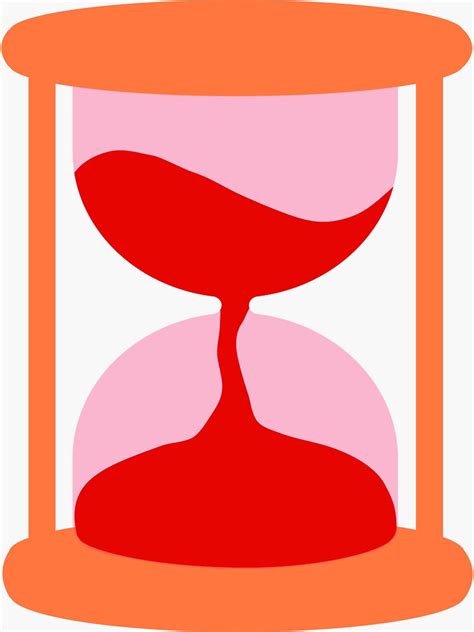 Stoic Red Sand Hourglass Sticker Sticker For Sale By Stoicjimny