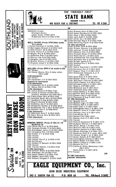 Polk's Abilene (Taylor County, Texas) City Directory, 1962 - Page 190