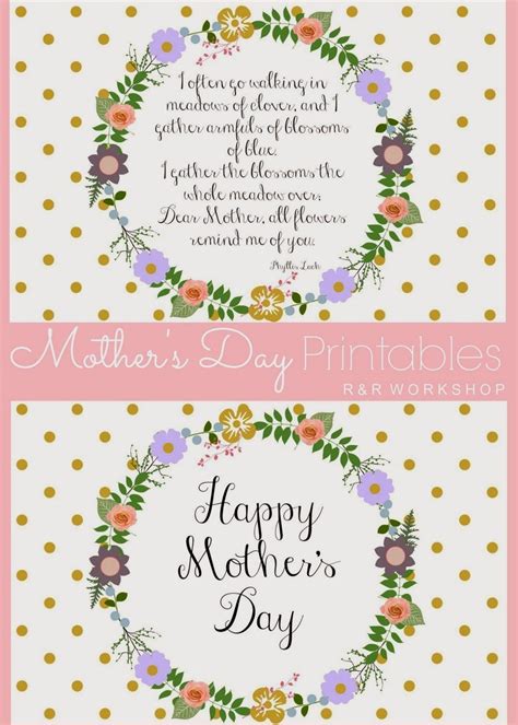 Handprint Mothers Day Poem Printable Glued To My Crafts Free