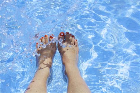 Woman Feet Swimming Pool Stock Images Download Royalty Free Photos