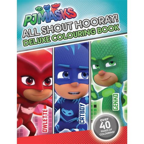 Pj Masks All Shout Hooray Deluxe Colouring Book Shopee Philippines