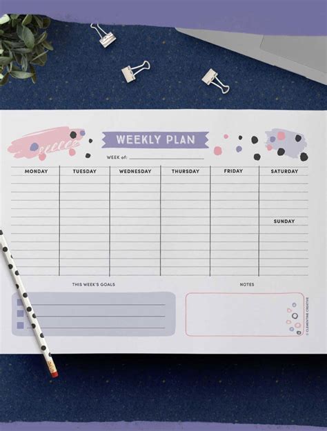 Cute Free Weekly Planner Printable Pdf Get Organized
