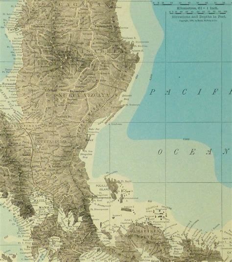 Luzon Island Philippines Map 1895 Original Art Antique Maps And Prints