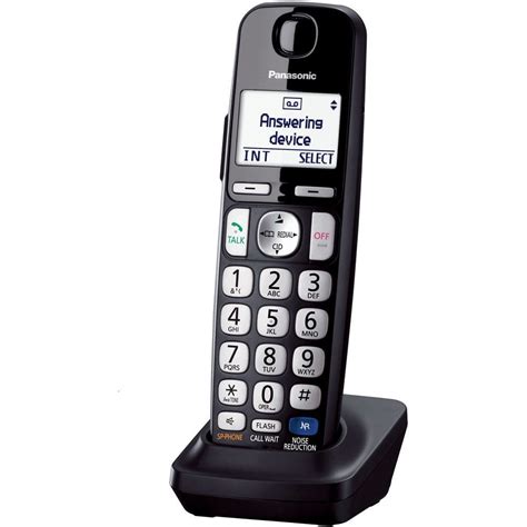 Telephone Black Panasonic Cordless Handset Office Home Landline