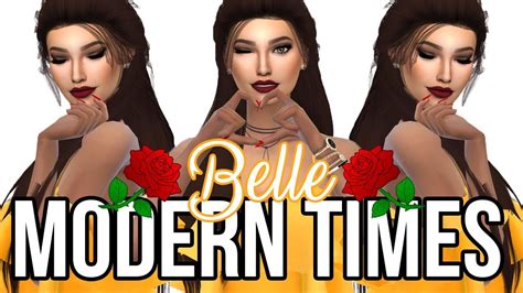 The Sims 4 Create A Sim Modern Times Belle Youtube