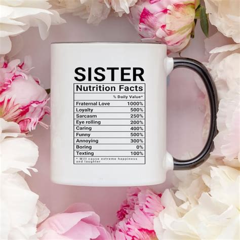 Funny Sister Mug For Sister Birthday T Unique Ts For Etsy