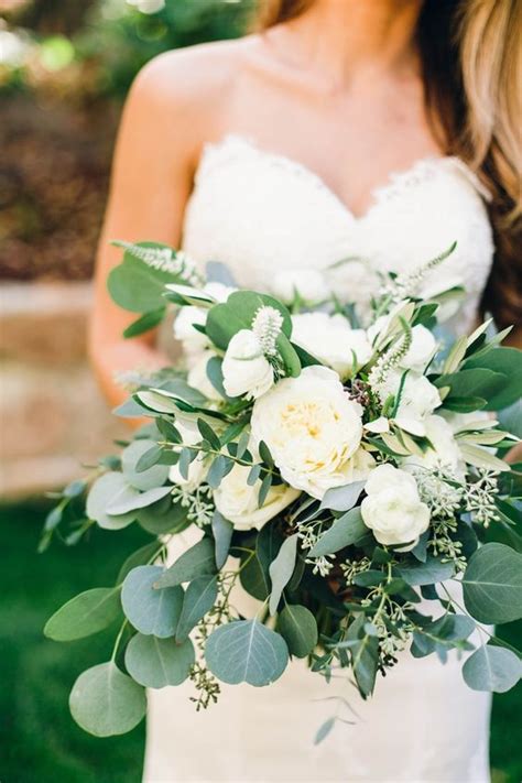 20 Best Greenery Wedding Bouquets Roses And Rings