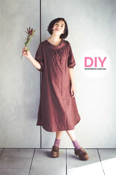 Finished Smock Dress In Oh So Soft Linen From Merchant