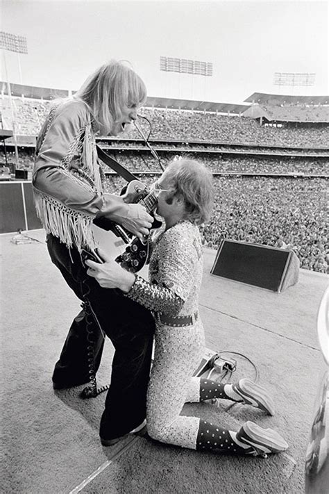 Terry Oneill Elton John Dodgers Stadium Los Angeles 1975