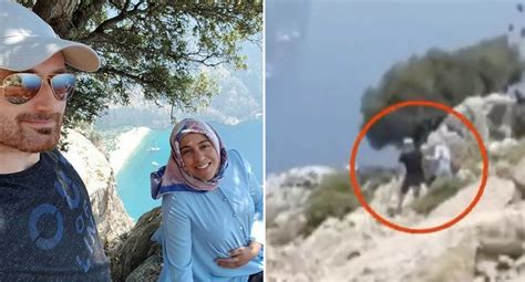 Chilling Video Before Man Allegedly Pushes Pregnant Wife Off Cliff