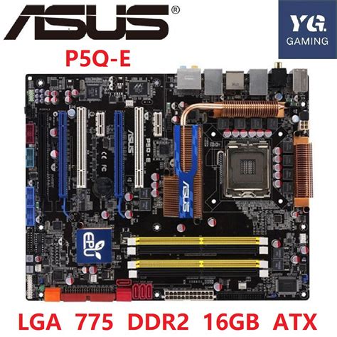 Asus P5q E Desktop Motherboard P45 Socket Lga 775 For Core 2 Duo Quad
