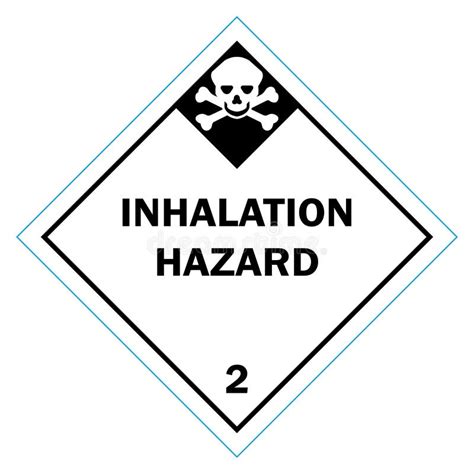 Class 2 Symbol Inhalation Hazard Vector Illustration Stock