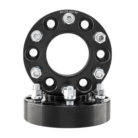 2pcs Hub Centric 15 6x135 14x2 Black Wheel Spacers For Ford F 150