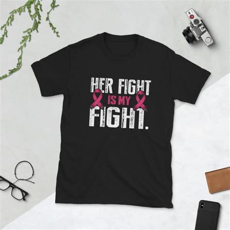 Her Fight Is My Fight Cancer Breast Cancer Cancer Awareness Design For T Shirt Buy T Shirt