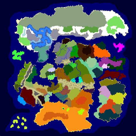 Minecraft All Biomes Map