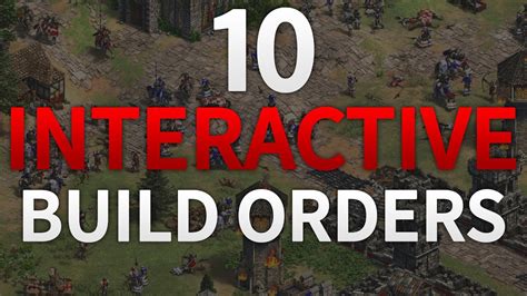 10 Interactive Build Orders For Aoe2de Youtube