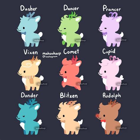 Mythical Kawaii Cute Animals Drawings | aesthetic cute font