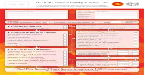 Ed Amu Sepsis Screening And Action Tool Your Logo Sepsis