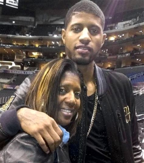Don't tell me the sky is the limit when there are footprints on the moon! Paul George's mother Paulette George - PlayerWives.com