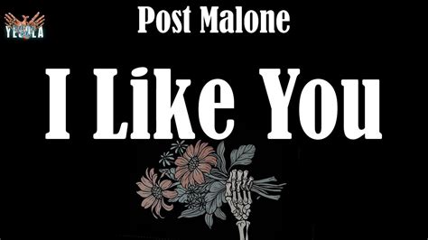 I Like You Lyrics Post Malone Youtube