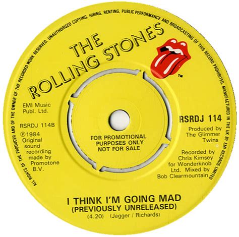 the rolling stones she was hot one label uk promo 7 vinyl single 7 inch record 45 585293